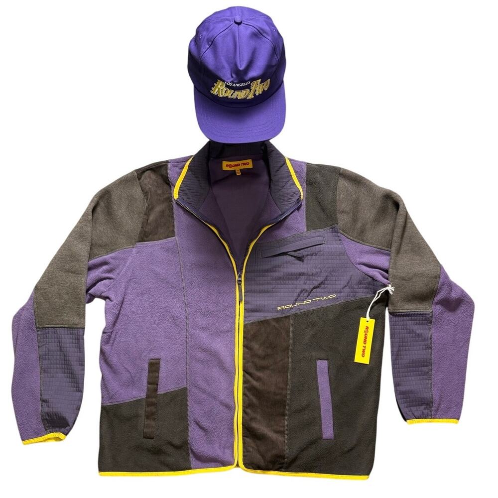 NWT Round Two Exclusive Fleece Zip-Up & Hat Bundle - XL